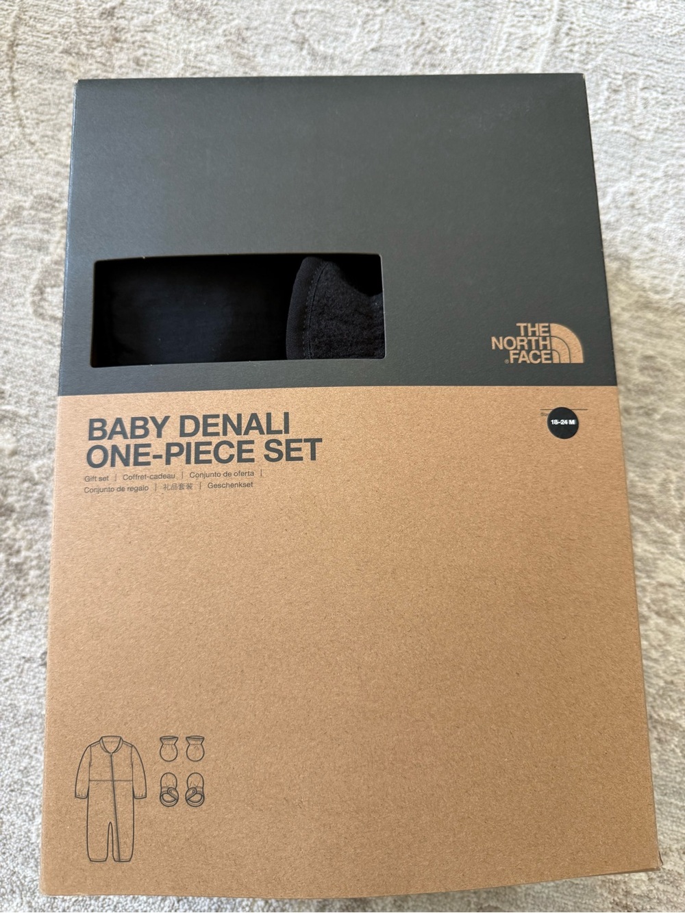 The North Face Baby Denali One-Piece Set - Black